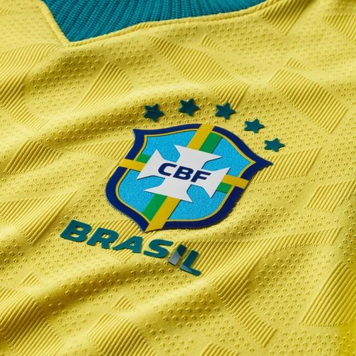 Kinder-Fußballtrikot Nike Brazil 2026/27 Match Home canary/light mint/geode teal