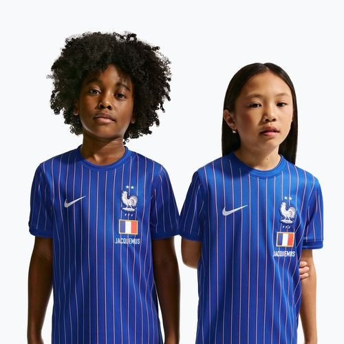 Kinder-Fußballtrikot Nike France Pre-Match game royal/university red/white