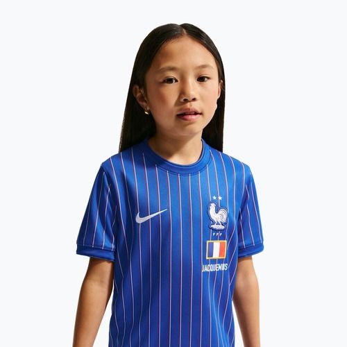 Kinder-Fußballtrikot Nike France Pre-Match game royal/university red/white