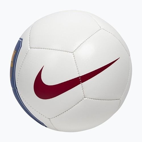 Ball für Mini-Fußball Nike Skills FC Barcelona white/cardinal red size 1