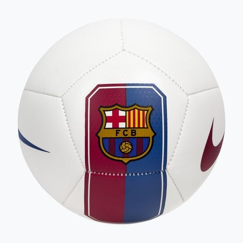 Ball für Mini-Fußball Nike Skills FC Barcelona white/cardinal red size 1