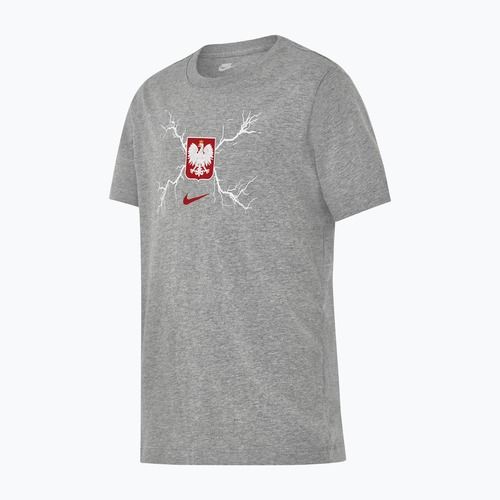 Kinder-Fußballtrikot Nike Graphic Poland dunkelgrau meliert