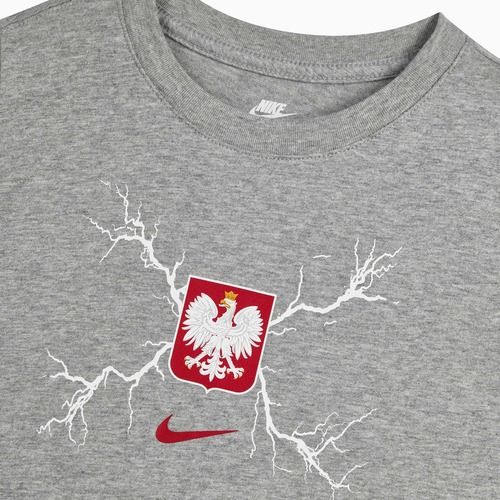 Kinder-Fußballtrikot Nike Graphic Poland dunkelgrau meliert