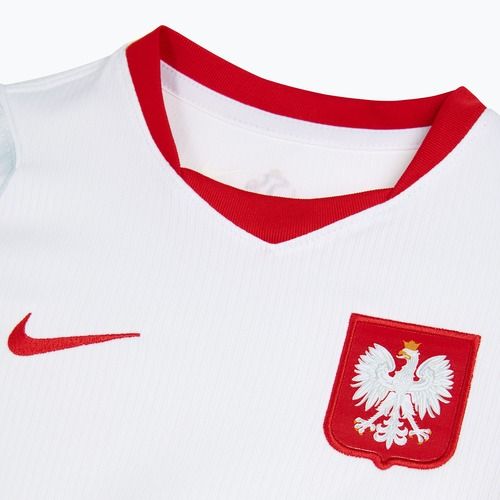 Kinder-Fußballset Nike Dri-Fit Poland Stadium Home Kit white/field silver