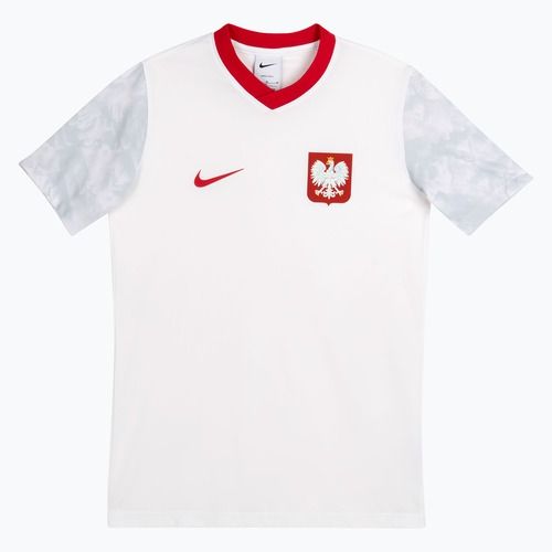 Kinder-Fußballtrikot Nike Dri-Fit Poland Home 2026 white/field silver