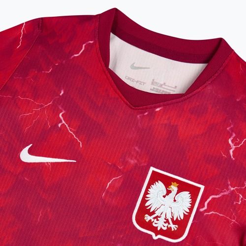 Kinder-Fußballtrikot Nike Dri-Fit Poland Stadium Away 2026 noble red/sport red