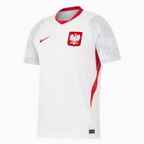 Herren-Fußballtrikot Nike Dri-Fit Poland Stadium Home 2026 white/field silver