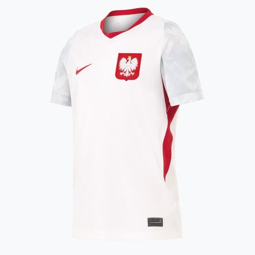 Kinder-Fußballtrikot Nike Dri-Fit Poland Stadium Home 2026 white/field silver