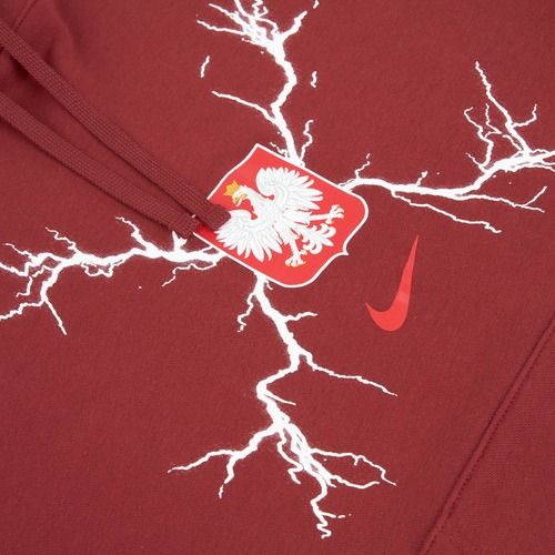 Herrenpullover Nike Pullover Hoodie team red