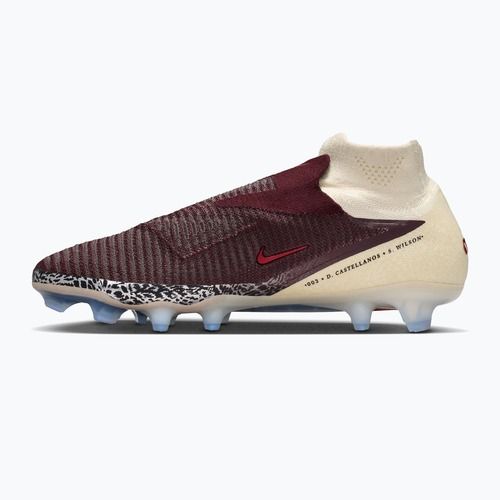 Herren-Fußballschuhe Nike United Phantom 6 High Elite FG burgundy crush/fossil/university red