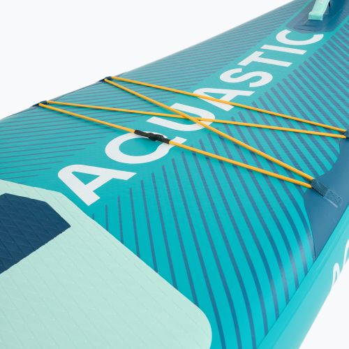 Set Paddleboard SUP aufblasbar AQUASTIC Perth 10'8" allround green