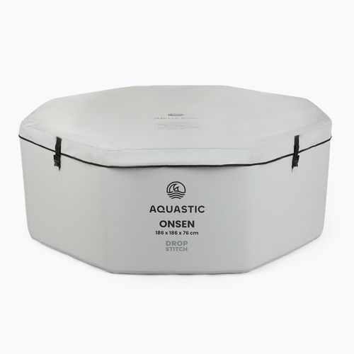 Aufblasbarer Pool AQUASTIC ONSEN drop stitch 1400 l 186 cm grau