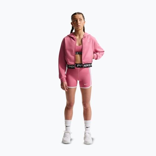 Kinder-Sweatshirt Nike Pro Fleece Dri-Fit Full-Zip peony/peony/black/white