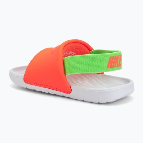 Kinder-Badeschuhe Nike Kawa total orange/green strike