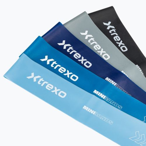 Fitness-Trainingsbänder Set  XTREXO 5 Mini Power Band resistance band 5 pcs. multicolor