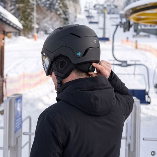 Skihelm ATTABO Avens 3.0 Visor ERT Czarny