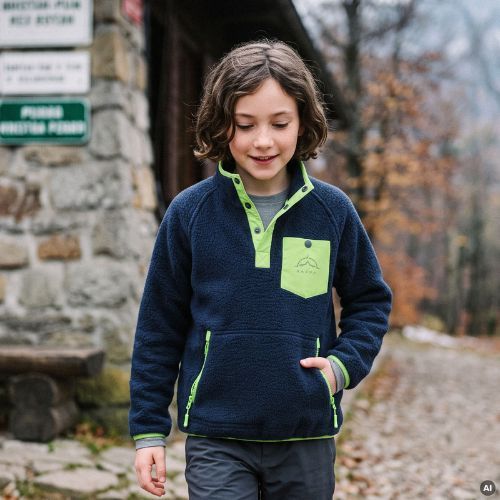 Kinder-Fleecejacke KADVA RODIA JR blau