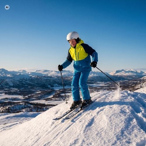 Kinder-Skiset KADVA Blizzy JR in Marineblau