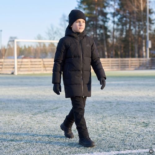 Kinderwattierter Mantel KADVA Ravi ECO schwarz
