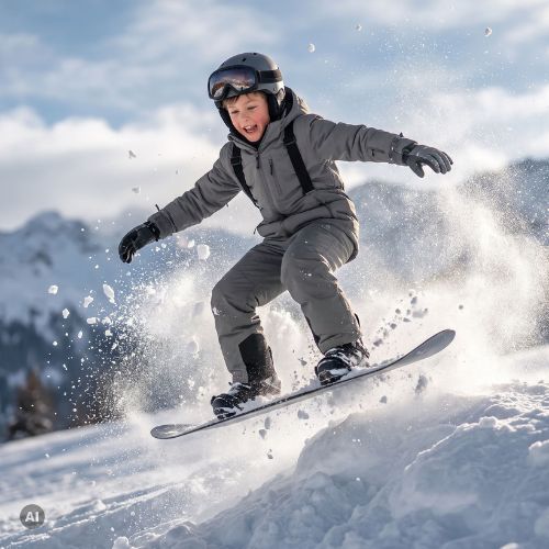 Kinder-Skihose KADVA Moky JR WP 8K/5K Silber