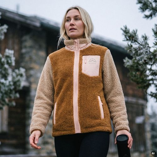 Damen Fleecejacke KADVA Rodvik WMNS beige