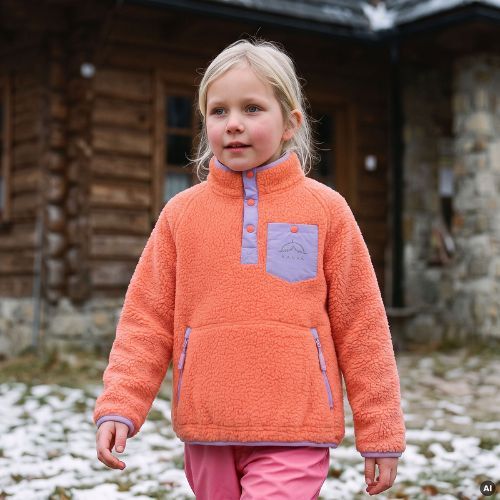Kinder-Fleecejacke KADVA RODIA KDG Orange
