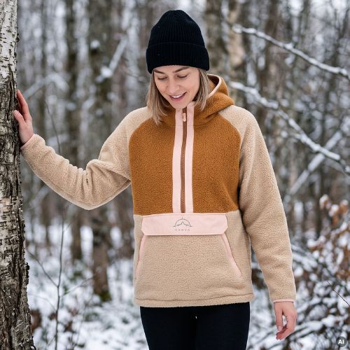 Damen Fleecejacke KADVA RODIA WMNS beige