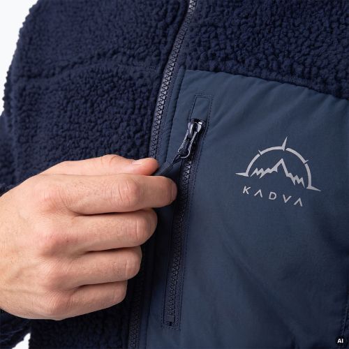 Herren-Fleecejacke KADVA Rodvik in Marineblau