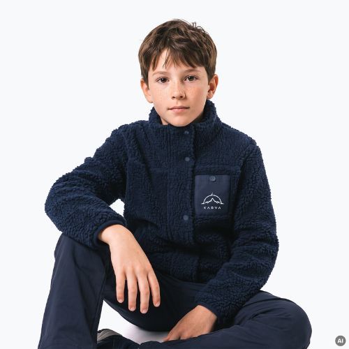 Kinder-Fleecejacke KADVA Rodvik JR marineblau
