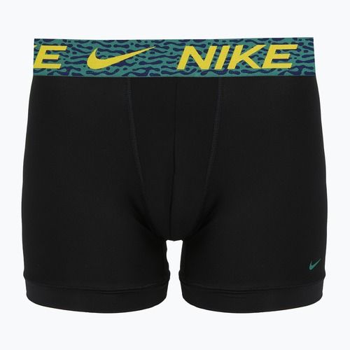 Herrenboxershorts Nike Dri-Fit Essential Micro 3 pairs blklightcrimson/ brightcitron/evergreenaur