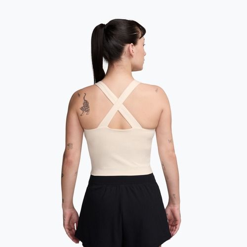 Damen-T-Shirt Nike Court Collection Dri-Fit chalk