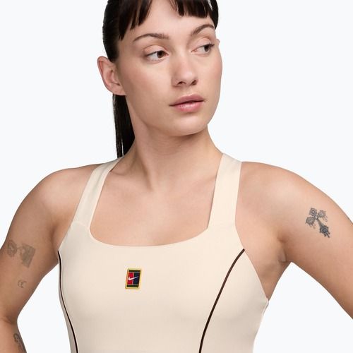 Damen-T-Shirt Nike Court Collection Dri-Fit chalk