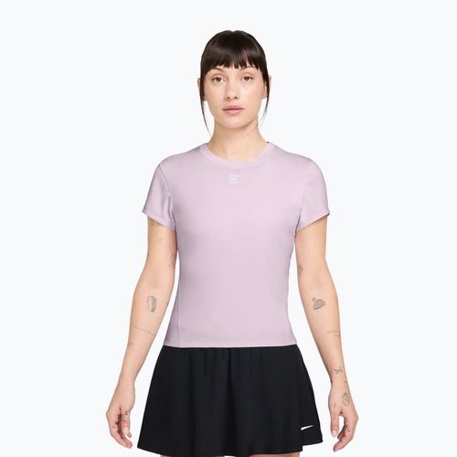 Damen-Tennisshirt Nike Court Dri-Fit Advantage bleached lilac/white
