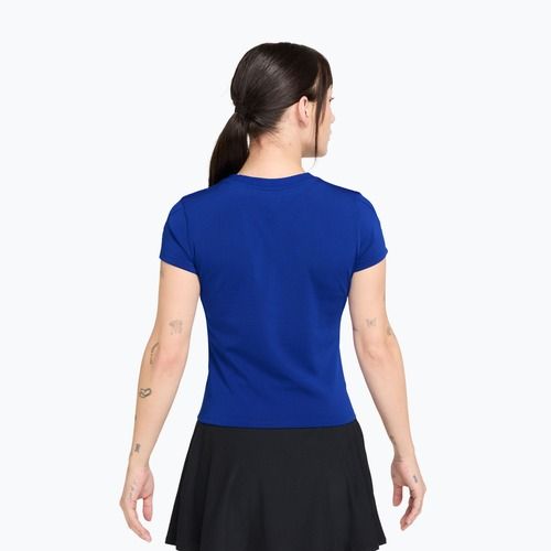 Damen-Tennisshirt Nike Court Dri-Fit Advantage old royal/white