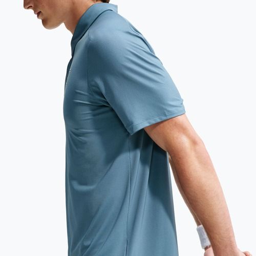Herren Tennis-Poloshirt Nike Court Dri-Fit Advantage smokey blue/white