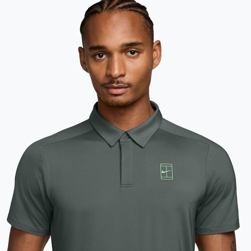 Herren Tennis-Poloshirt Nike Court Dri-Fit Advantage camo green/cucumber calm