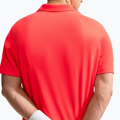 Herren-Tennisshirt Nike Court Dri-FIT Bright Crimson/Black