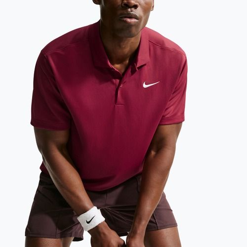 Herren-Tennisshirt Nike Court Dri-FIT Team Red/White