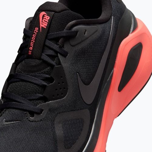 Herren-Laufschuhe Nike Structure 26 black/bright crimson/metallic dark grey