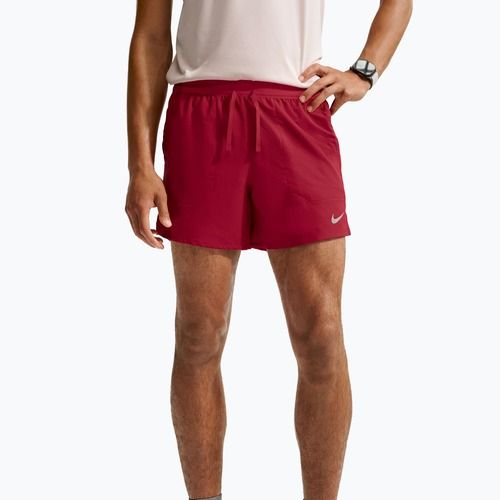 Herren-Shorts Nike Stride Dri-Fit mit Innenhose 5" tough red