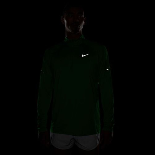 Laufsweatshirt für Herren Nike Stride 1/4 Zip Dri-Fit green spark