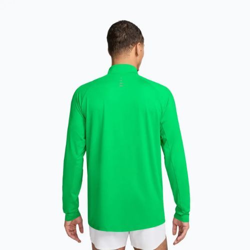 Laufsweatshirt für Herren Nike Stride 1/4 Zip Dri-Fit green spark