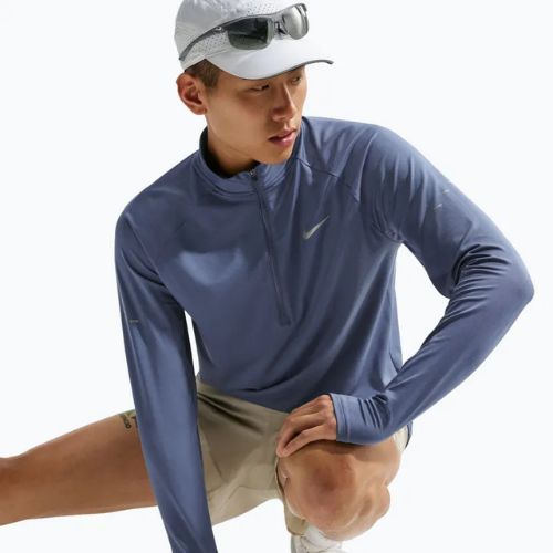 Laufsweatshirt für Herren Nike Stride 1/4 Zip Dri-Fit diffused blue