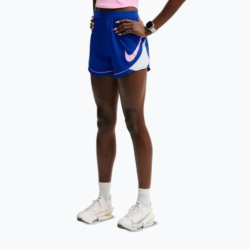 Damen-Laufshorts Nike Tempo Dri-Fit Unlined old royal/football grey/pink rise