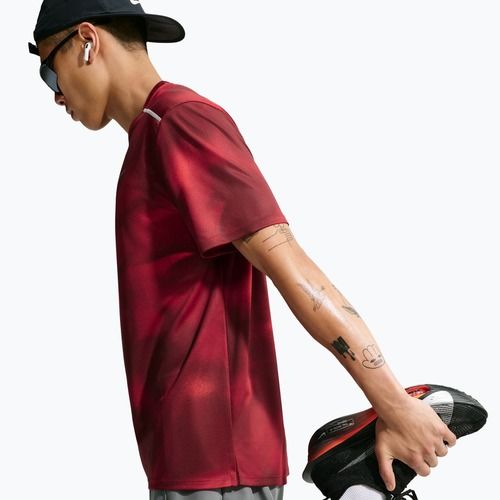 Herren-Laufshirt Nike Miler light crimson