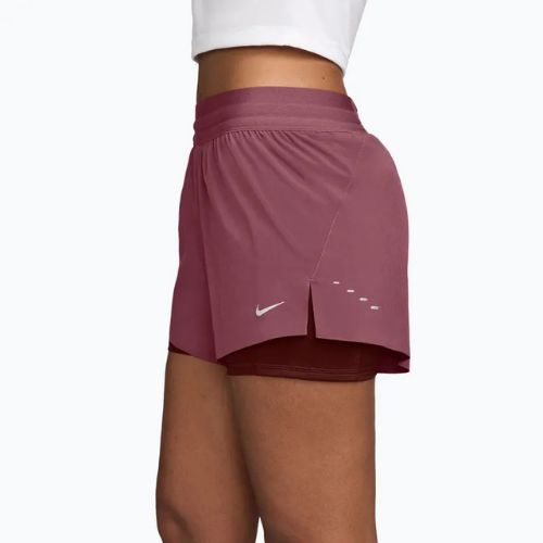 Damen-Laufshorts Nike Swift Mid-Rise 2in1 pink smoke/mystic dates
