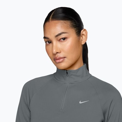 Laufpullover für Damen Nike Tempo Dri-Fit 1/4 Zip cool grey