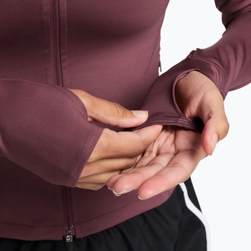 Laufpullover für Damen Nike Swift Dri-Fit Full Zip pink smoke