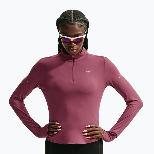 Laufpullover für Damen Nike Swift Dri-FIT UV 1/4-Zip pink smoke
