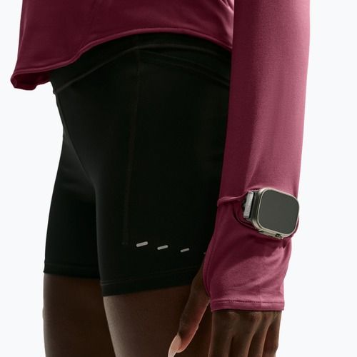 Laufpullover für Damen Nike Swift Dri-FIT UV 1/4-Zip pink smoke